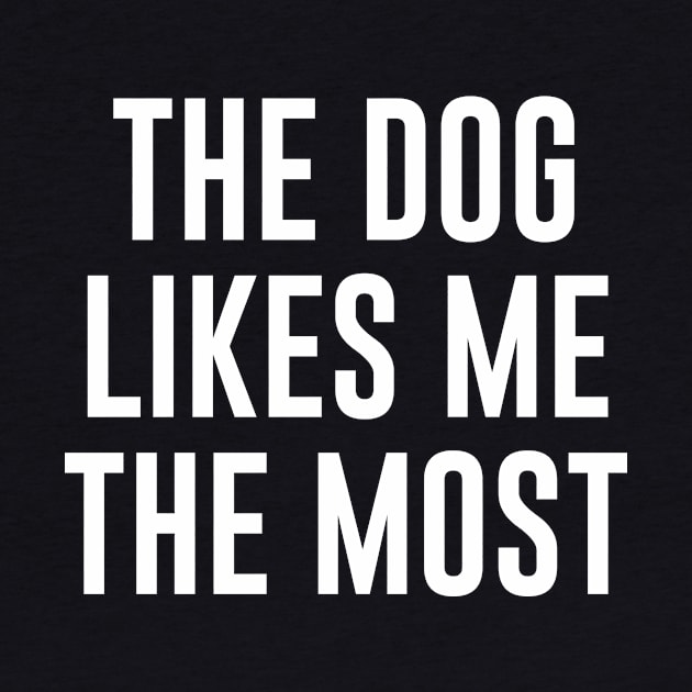 The Dog Likes Me The Most by redsoldesign